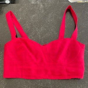 Reformation- Red Linen Crop Top and Pants set - Size 6